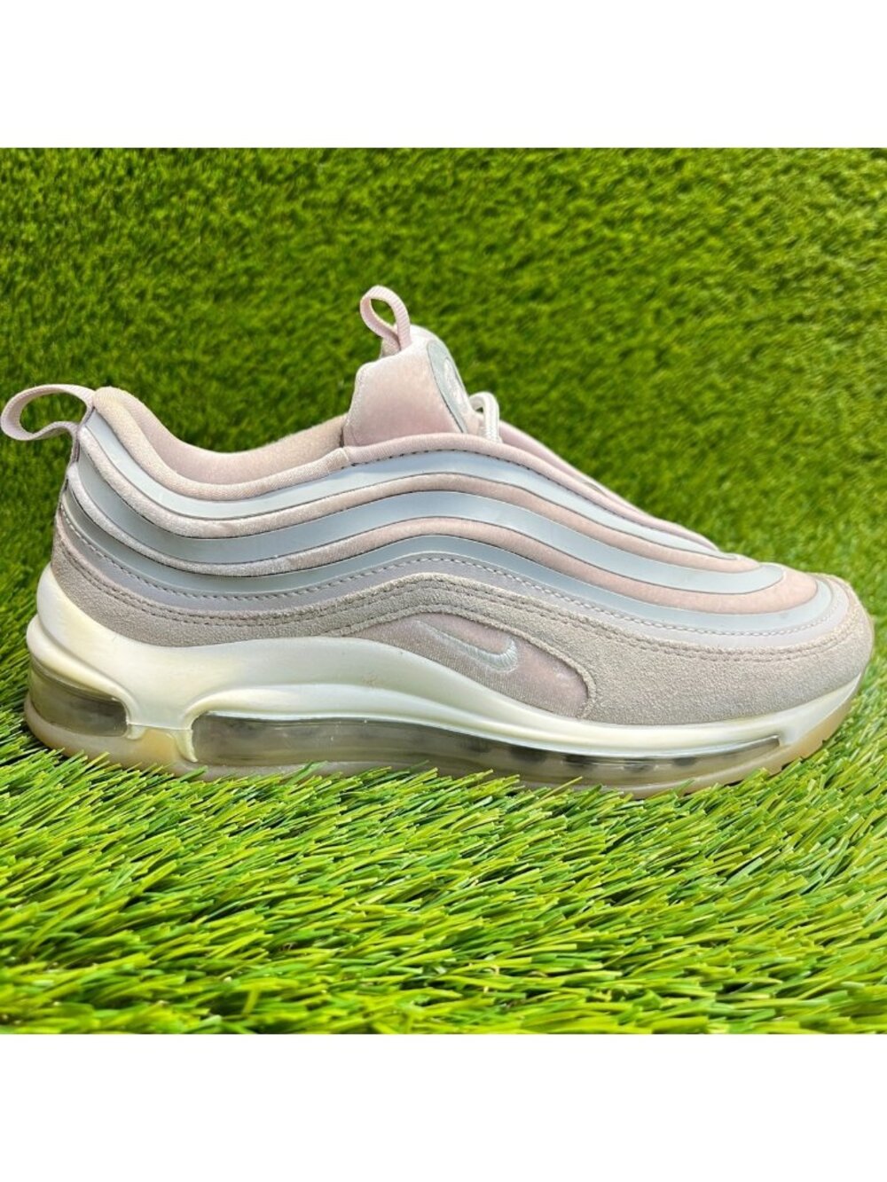 Nike Air Max 97 Ultra 17 Womens Size 6 Pink Gray Athletic Running Shoes Sneakers
